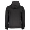 GIAN MARCO VENTURI MEN'S BLACK ZIP-LESS SWEATSHIRT