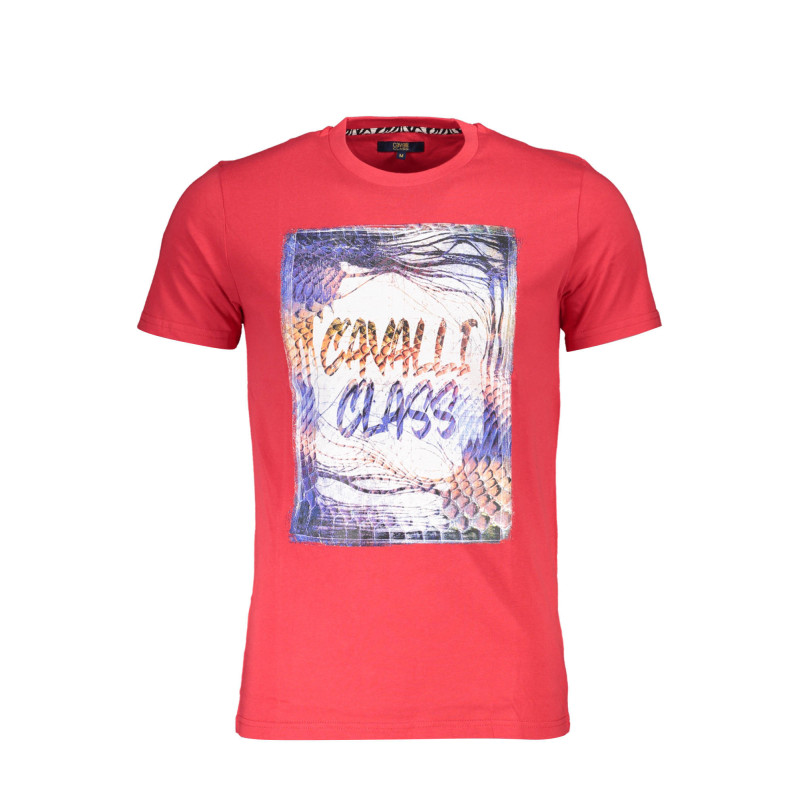 T-SHIRT À MANCHES COURTES CAVALLI CLASS HOMME ROUGE