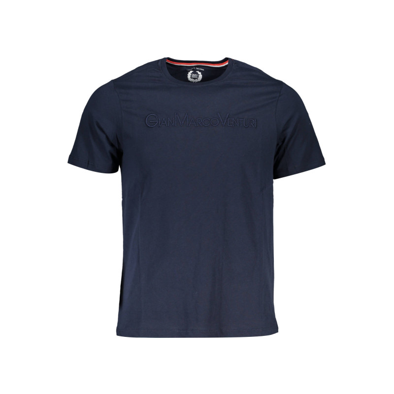 GIAN MARCO VENTURI MEN'S SHORT SLEEVE T-SHIRT BLUE