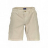GANT MEN'S BEIGE BERMUDA TROUSERS