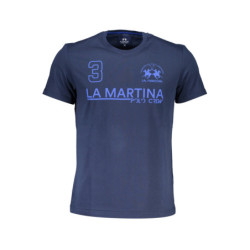 LA MARTINA LONG SLEEVE T-SHIRT MEN BLUE