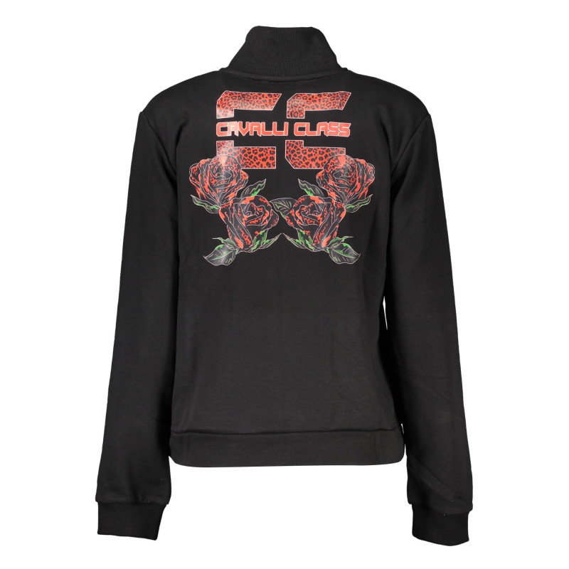 SUDADERA CON CREMALLERA PARA MUJER CAVALLI CLASS NEGRA