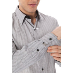 Camisa nacional de manga larga para hombre, color blanco.