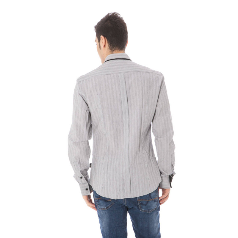 Camisa nacional de manga larga para hombre, color blanco.