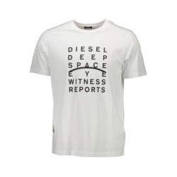 T-SHIRT MANCHES COURTES DIESEL HOMME BLANC