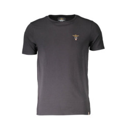 AERONAUTICA MILITARE SCHWARZES HERREN-OBERBEKLEIDUNG T-SHIRT