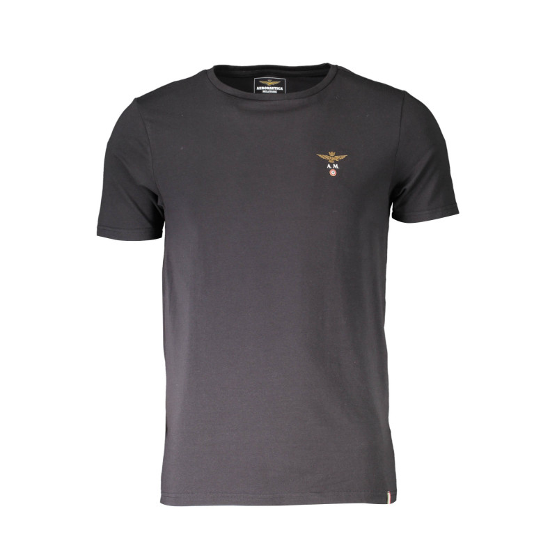 AERONAUTICA MILITARE BLACK MEN'S OUTERWEAR T-SHIRT