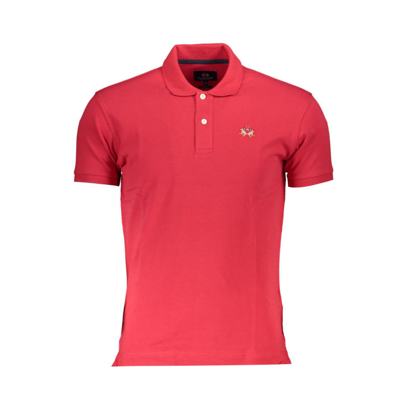 LA MARTINA HERREN KURZARM POLOSHIRT ROT