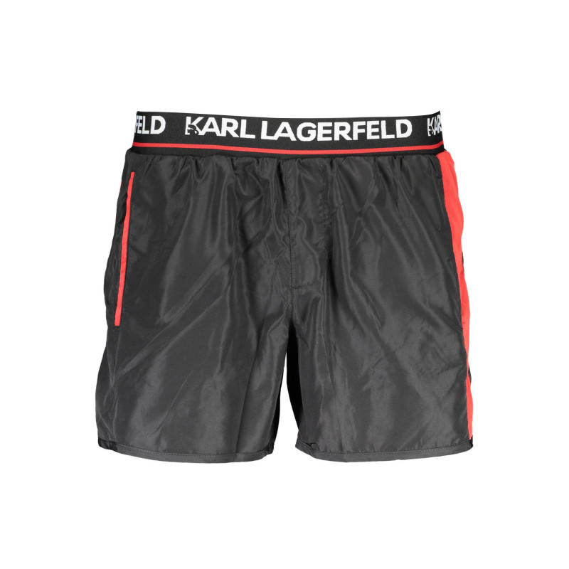 KARL LAGERFELD BEACHWEAR SWIMSUIT BLACK MEN'S BOTTOM