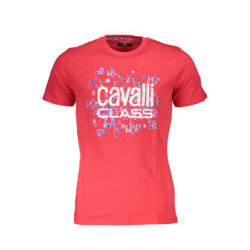 CAMISETA DE MANGA CORTA CAVALLI CLASS HOMBRE ROJA