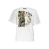 T-SHIRT À MANCHES COURTES CAVALLI CLASS FEMME BLANC