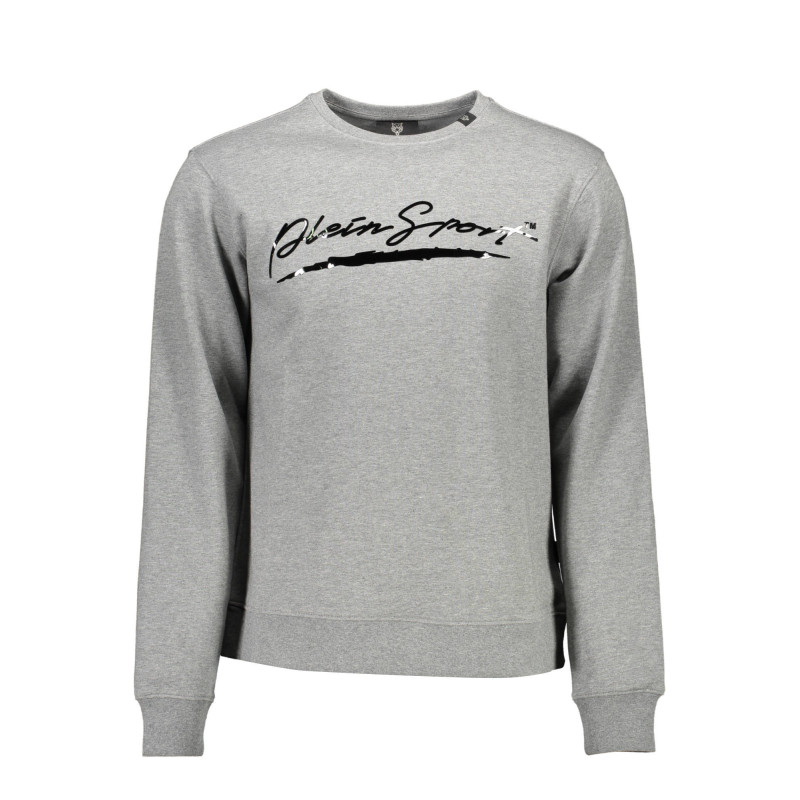 PLEIN SPORT HERREN-SWEATSHIRT OHNE REISSVERSCHLUSS GRAU