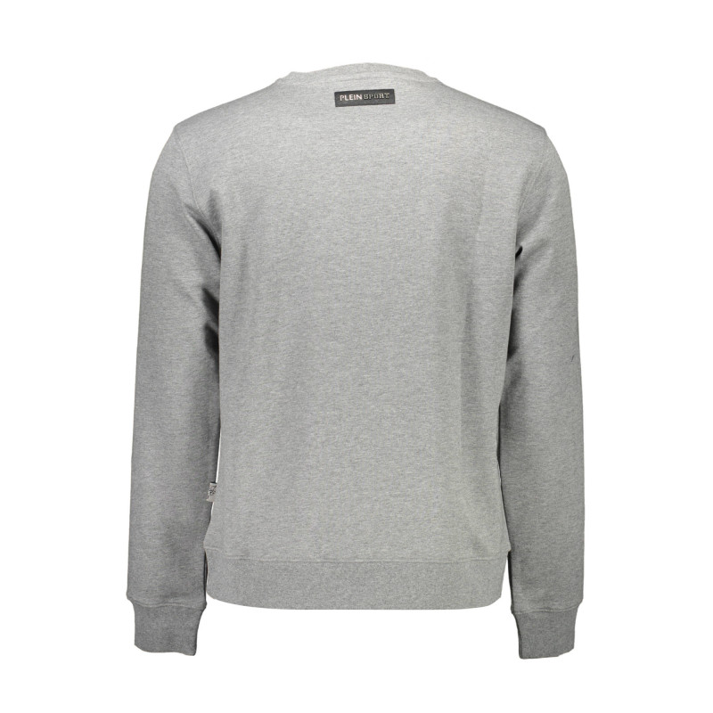 PLEIN SPORT MEN'S ZIP-FREE SWEATSHIRT GREY