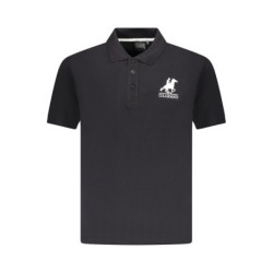 Chemise polo US Grand Polo à manches courtes pour homme, noire