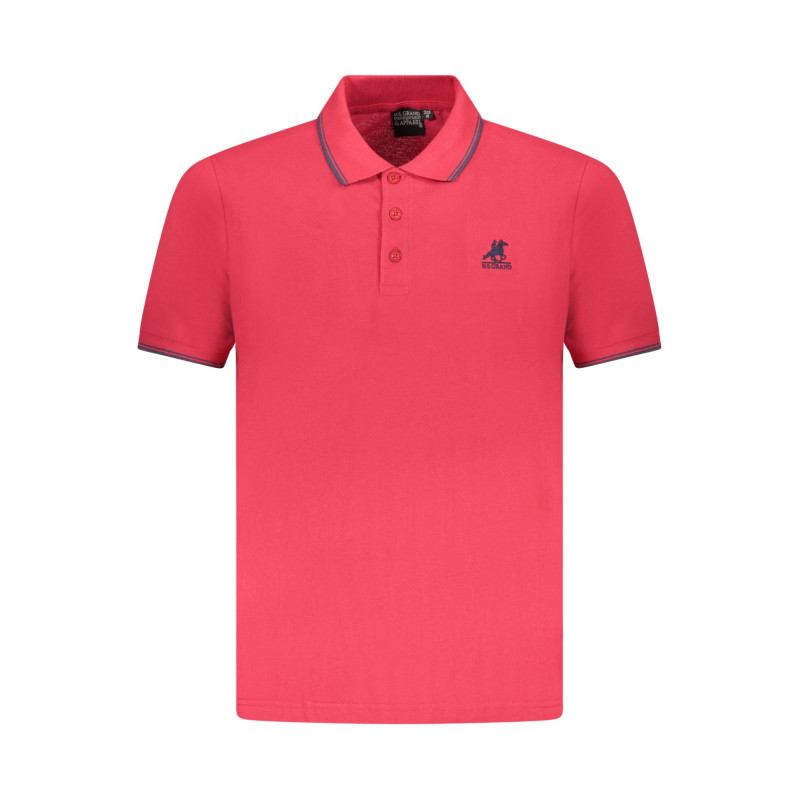 Polo à manches courtes pour homme US Grand, rouge