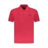 US GRAND Herren-Poloshirt mit kurzen Ärmeln, Rot