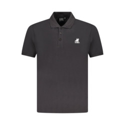 Chemise polo US Grand Polo à manches courtes pour homme, noire