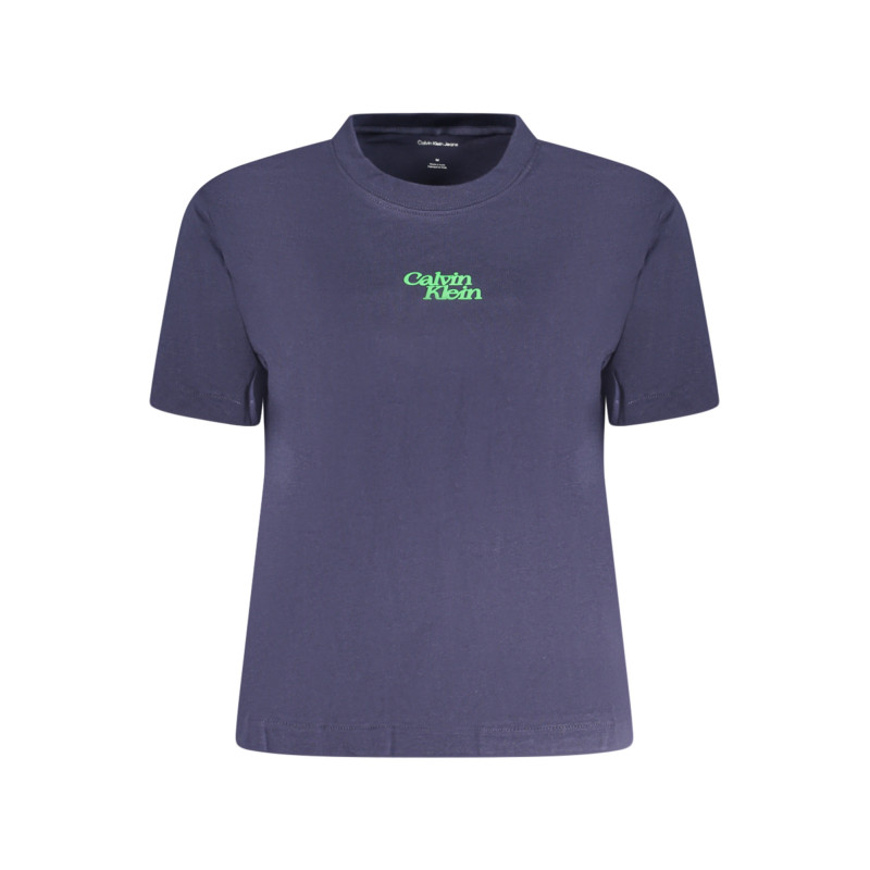 CALVIN KLEIN DAMEN KURZARM T-SHIRT BLAU