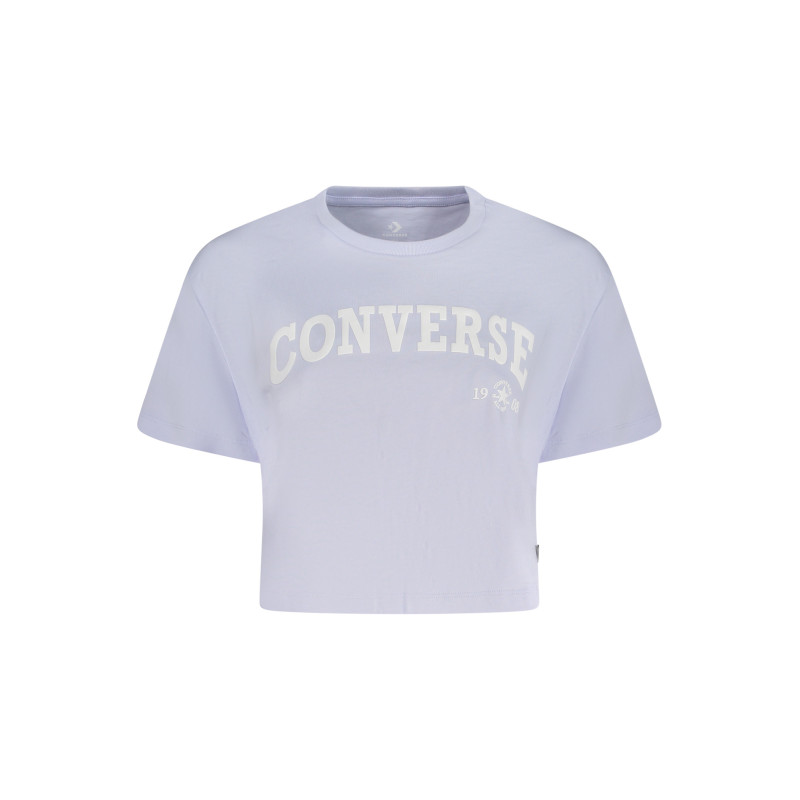 CONVERSE WOMEN'S SHORT SLEEVE T-SHIRT PURPLE