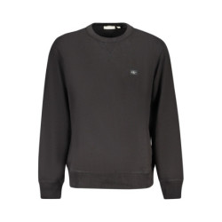CALVIN KLEIN MEN'S BLACK ZIP-UP SWEATSHIRT