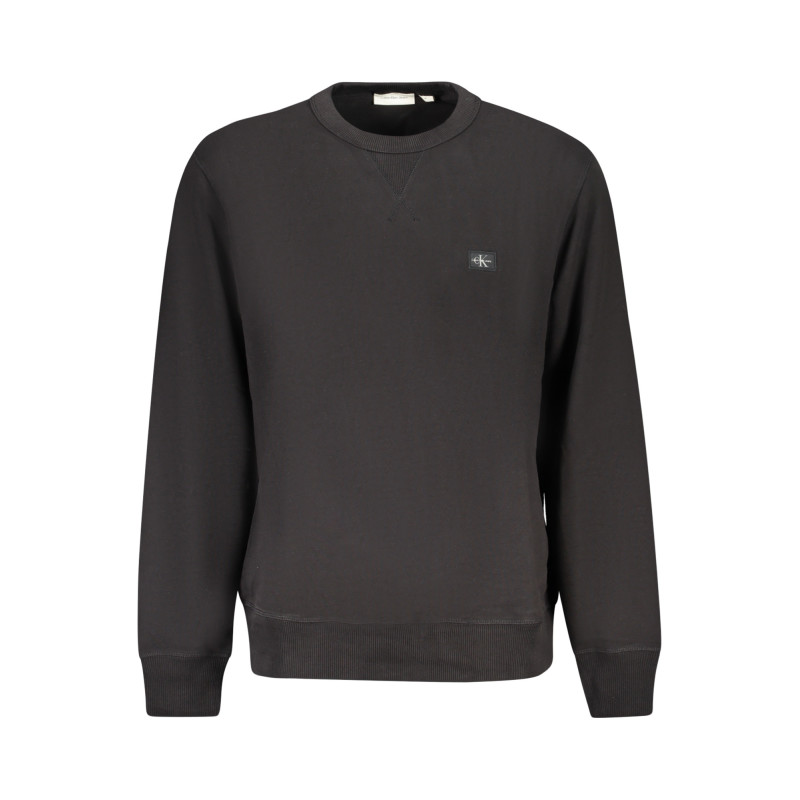 Sweat-shirt zippé noir Calvin Klein pour homme