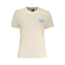 T-SHIRT À MANCHES COURTES TOMMY HILFIGER FEMME BEIGE