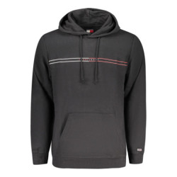 SUDADERA TOMMY HILFIGER NEGRA CON CREMALLERA PARA HOMBRE