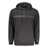 TOMMY HILFIGER MEN'S BLACK ZIP-UP SWEATSHIRT