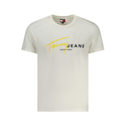 T-SHIRT À MANCHES COURTES TOMMY HILFIGER HOMME BLANC