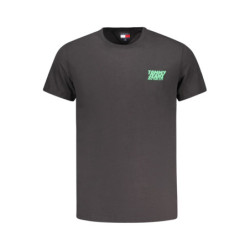 TOMMY HILFIGER SHORT SLEEVE T-SHIRT MEN BLACK