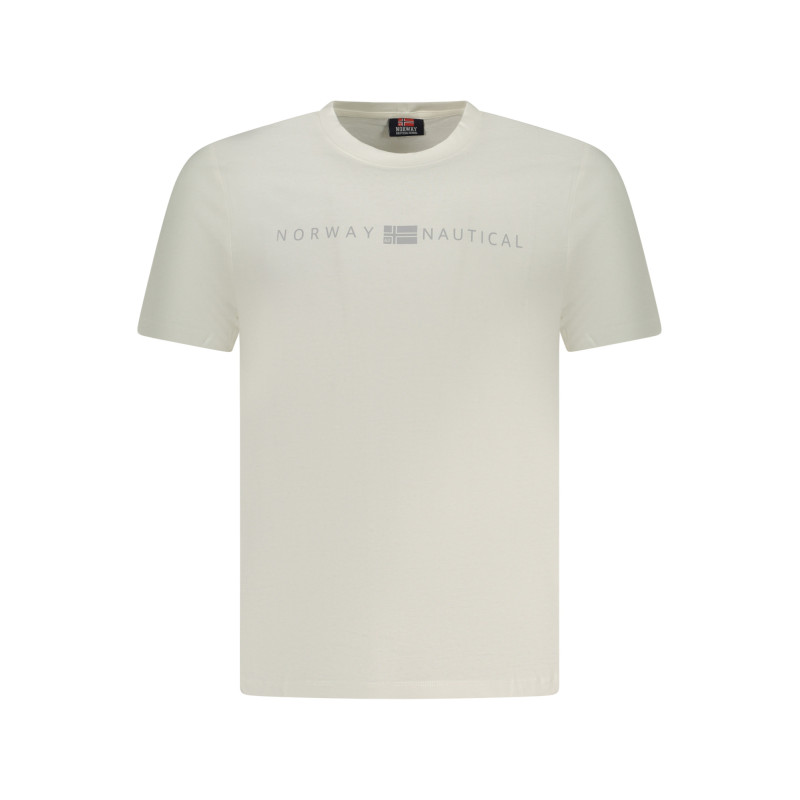 NORUEGA 1963 CAMISETA DE MANGA CORTA PARA HOMBRE BLANCA