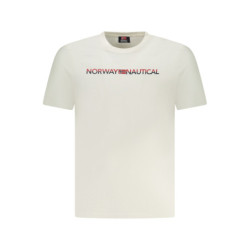 T-SHIRT MANCHES COURTES HOMME NORVÈGE 1963 BLANC