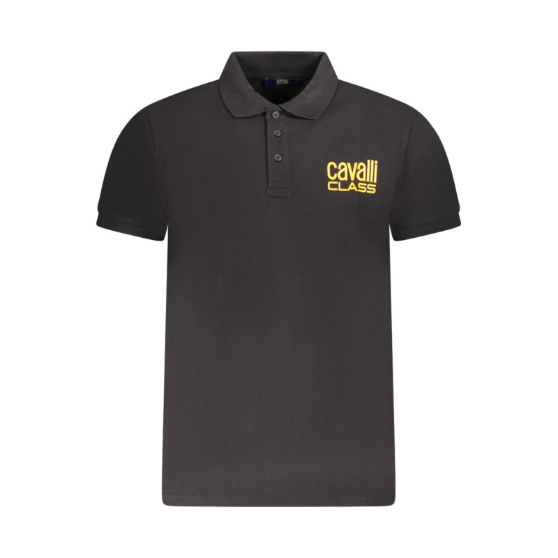 CAVALLI CLASS POLO MANCHES COURTES HOMME NOIR