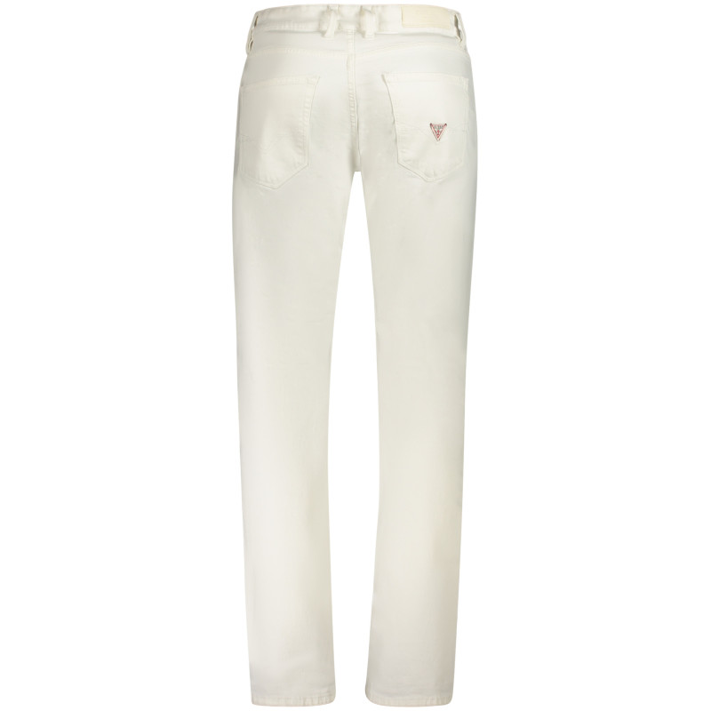GUESS JEANS JEANS DENIM UOMO BIANCO