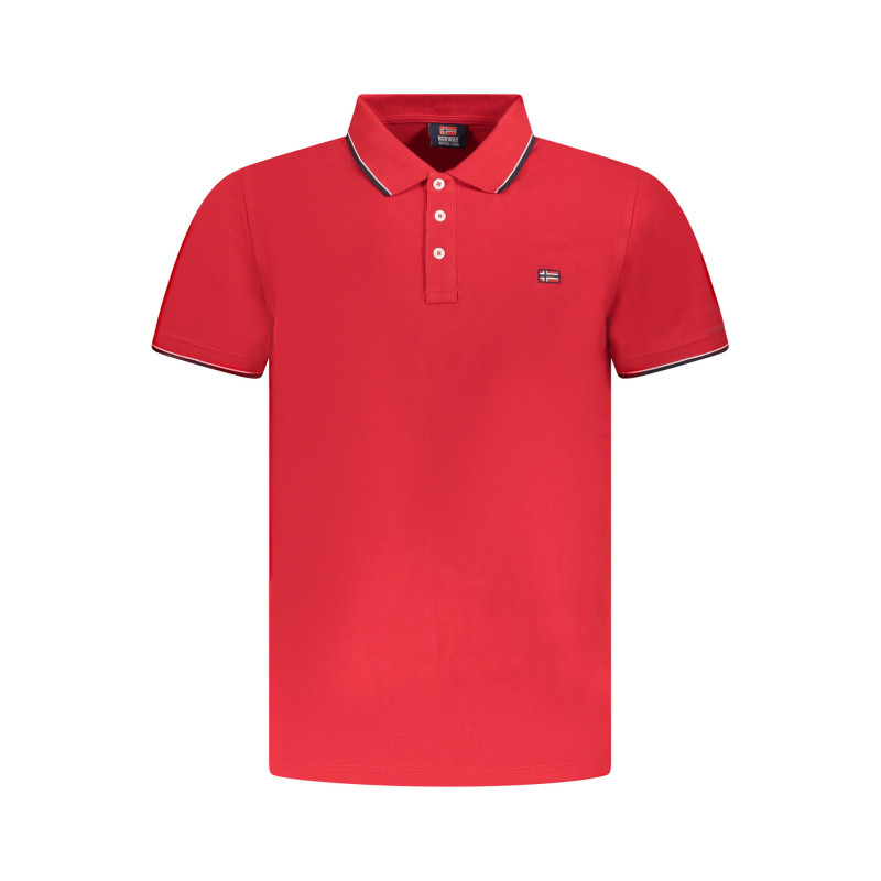 NORWEGEN 1963 HERREN KURZARM POLOSHIRT ROT