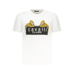 CAVALLI CLASS T-SHIRT MANICHE CORTE UOMO BIANCO