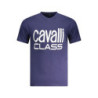 CAVALLI CLASS KURZARM-T-SHIRT HERREN BLAU