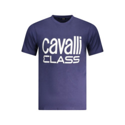 CAVALLI CLASS T-SHIRT MANICHE CORTE UOMO BLU