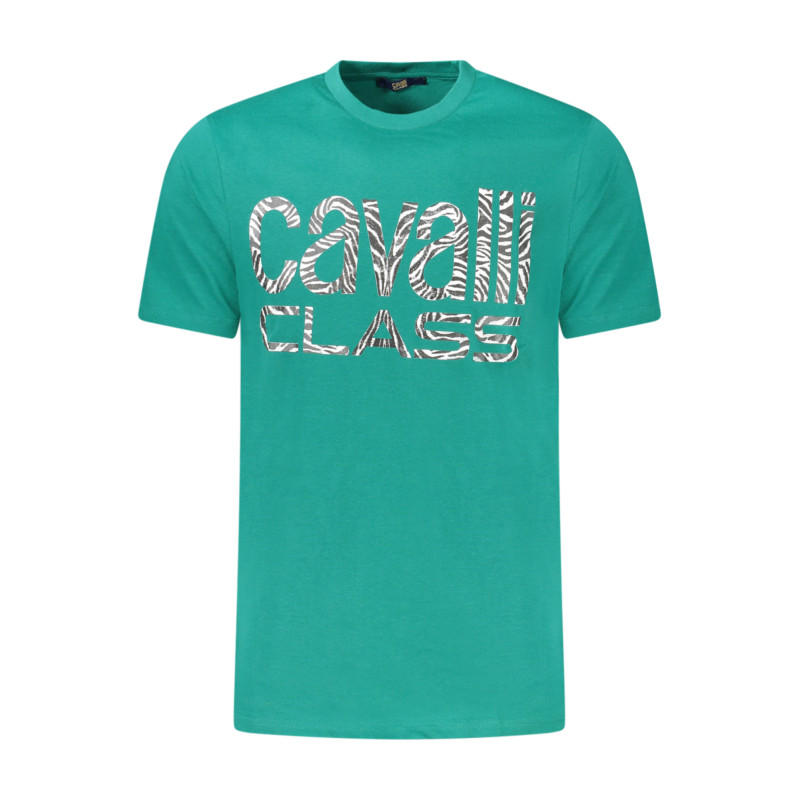 CAMISETA CAVALLI CLASS MANGA CORTA HOMBRE VERDE
