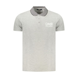 CAVALLI CLASS POLO SHORT SLEEVES MEN GREY