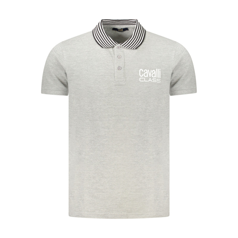 CAVALLI CLASS POLO SHORT SLEEVES MEN GREY