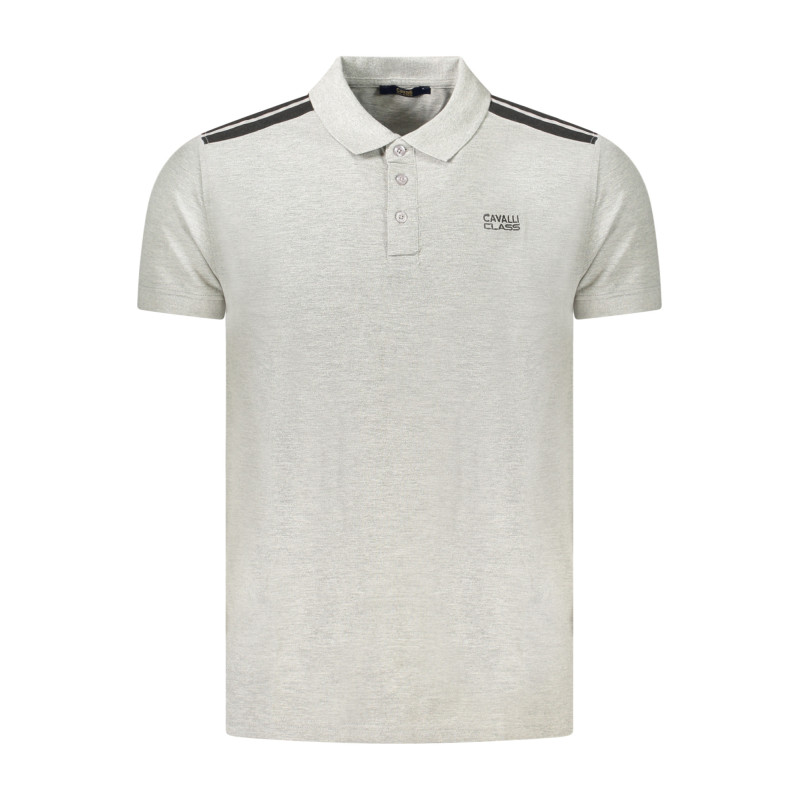 CAVALLI CLASS POLO MANCHES COURTES HOMME GRIS