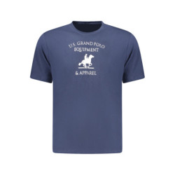 T-shirt à manches courtes bleu pour homme US GRAND