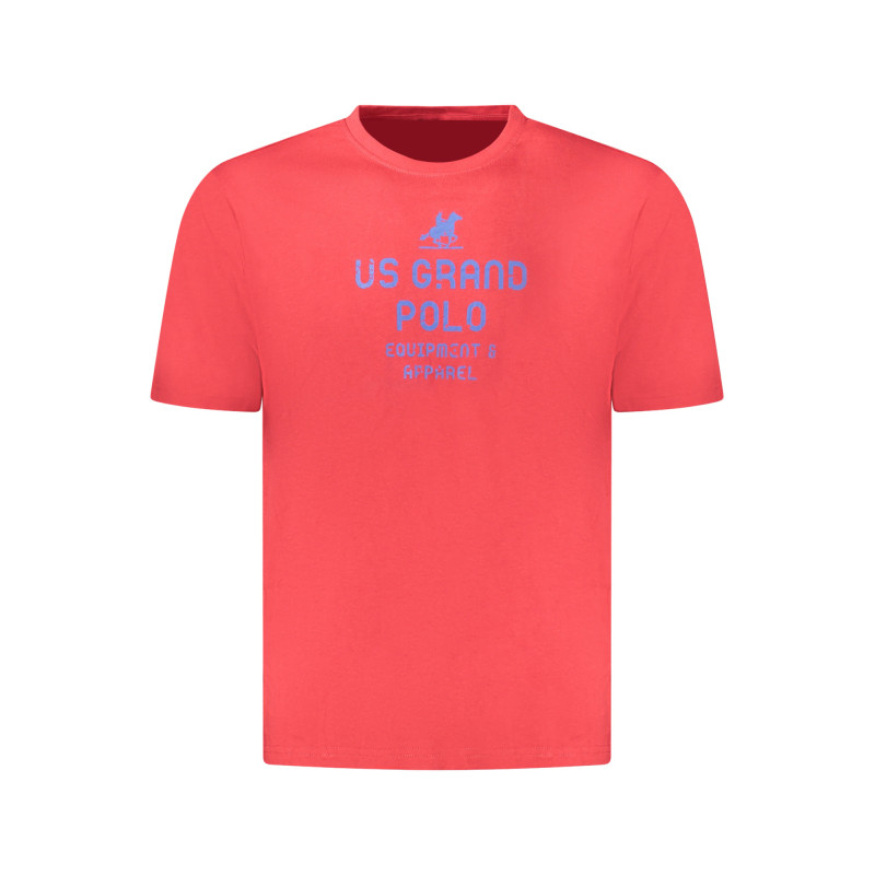 US GRAND MEN'S SHORT-SLEEVED RED T-SHIRT