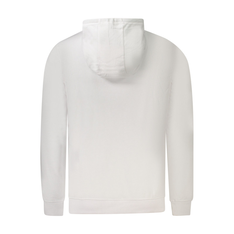 SWEAT-SHIRT BLANC À FERMETURE ÉCLAIR POUR HOMME US GRAND