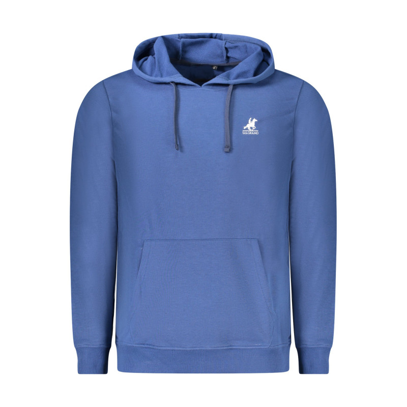 US GRAND MEN'S BLUE ZIP-UP SWEATSHIRT