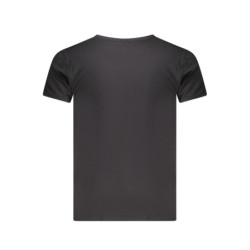 US GRAND Herren-T-Shirt, schwarz, kurzärmelig