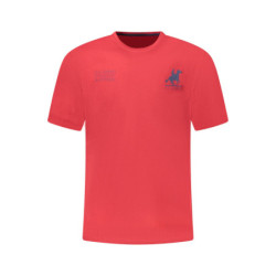 US GRAND Herren-T-Shirt mit kurzen Ärmeln, rot