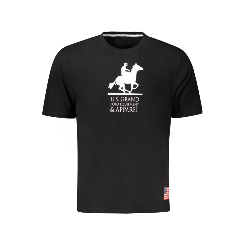 US GRAND MEN'S BLACK SHORT-SLEEVE T-SHIRT