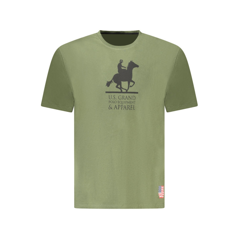 U.S. GRAND T-SHIRT MANICHE CORTE UOMO VERDE